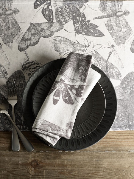 Kew Gardens Set of 4 White Living Jewels 100% Cotton Napkins (K75538) | £28