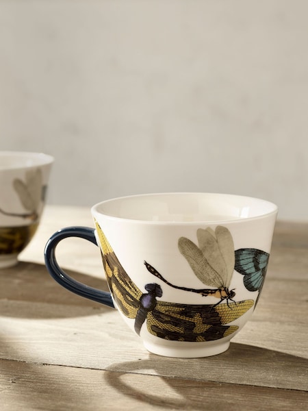 Kew Gardens Set of 2 White Living Jewels Mugs (K75547) | £32
