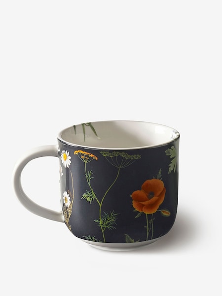 Kew Gardens Set of 2 Navy Blue Wild Floral Mugs (K75565) | £28