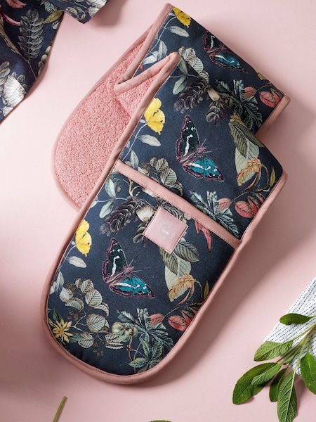 Kew Gardens Set of 2 100% Cotton Midnight Teatowels & Double Oven Gloves (K75592) | £45