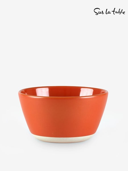 Sur La Table Set of 4 Orange Colour Me Happy Cereal Bowls 13.5cm (K75691) | £40