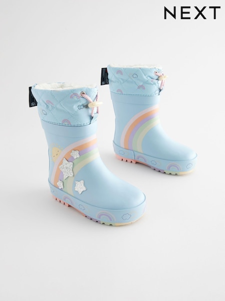 Blue Rainbow Cuff Wellies (K75700) | £17 - £19