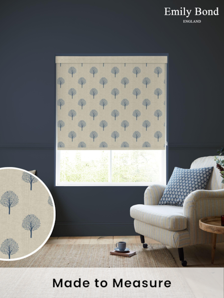 Emily Bond Blue Yew Tree Made to Measure Roller Blind (K75704) | £58