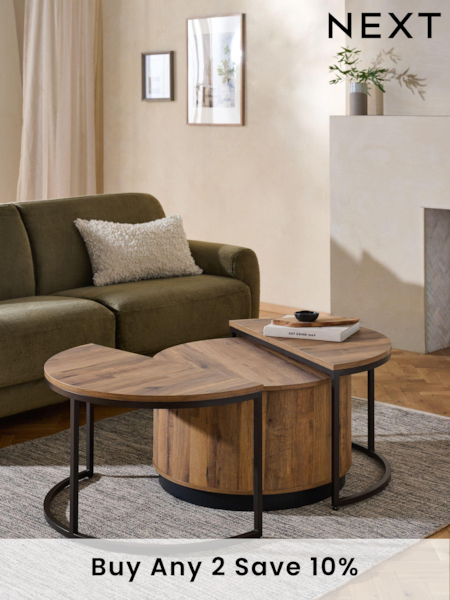 Dark Bronx Nest of 3 Coffee Table (K75818) | £450