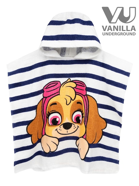 Vanilla Underground Blue Kids Paw Patrol 100% Cotton Towel Poncho (K76153) | £18
