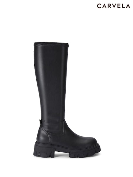 Carvela Explorer Knee High Black Boots (K76246) | £119