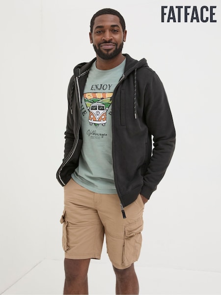 FatFace Brooke Black Zip Through Hoodie (K76382) | £55