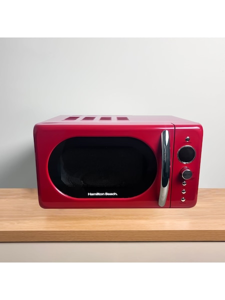 Hamilton Beach Red 20 Litre Retro Microwave (K76552) | £100
