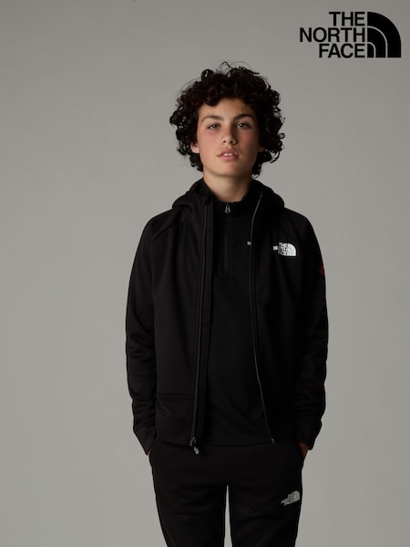 The North Face Black Boys Mountain Athletics Full Zip Hoodie (K76593) | £65
