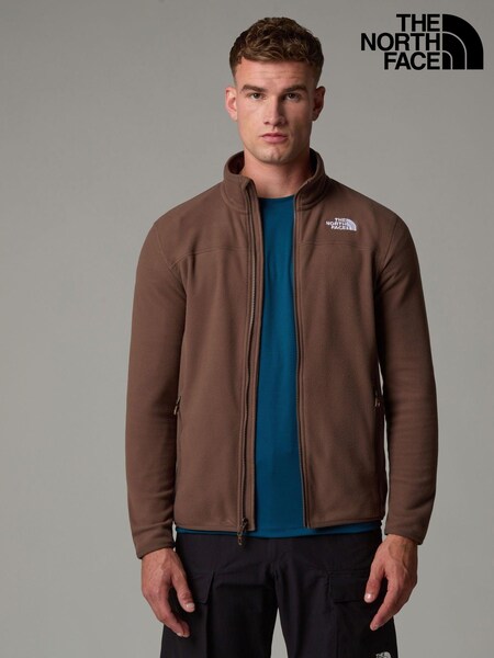 The North Face Brown Glacier Full Zip Fleece (K76780) | £45