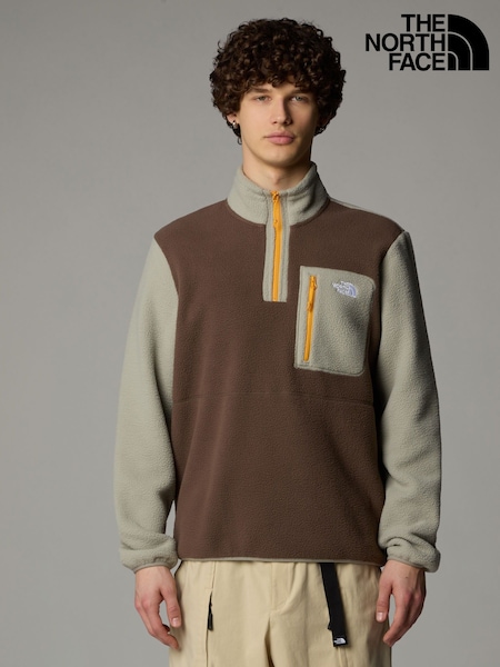 The North Face Brown Light Yumiori 1/4 Zip Fleece (K77444) | £75