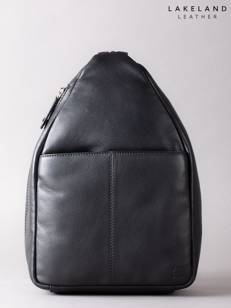 Lakeland Leather Black Langdale Backpack (K77793) | £60