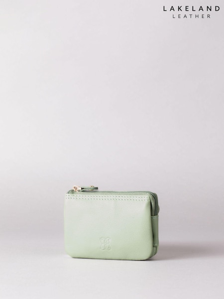 Lakeland Leather Green Multi Pocket Coin Purse (K77821) | £20