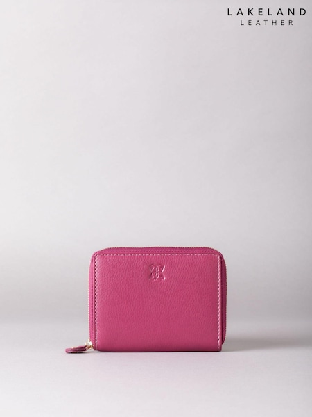 Lakeland Leather Pink Small Zip Purse (K77822) | £25