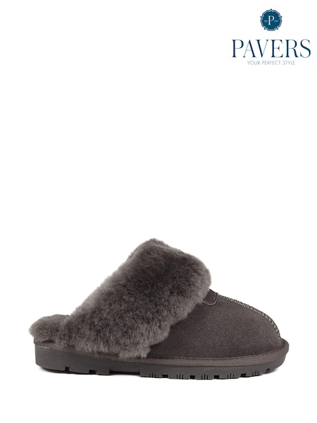 Pavers Sheepskin Lined Slippers (K77830) | £40