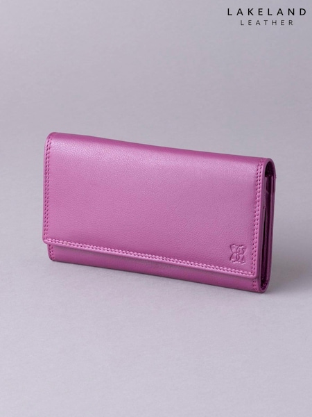 Lakeland Leather Pink Large Purse (K78110) | £35