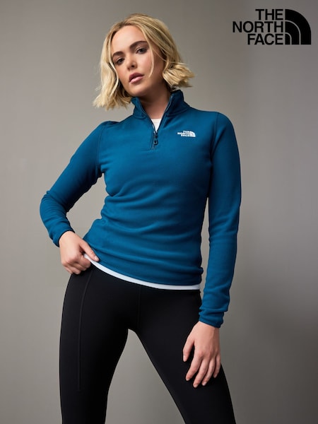 The North Face Blue Womens 1/4 Zip Glacier Fleece (K78891) | £60