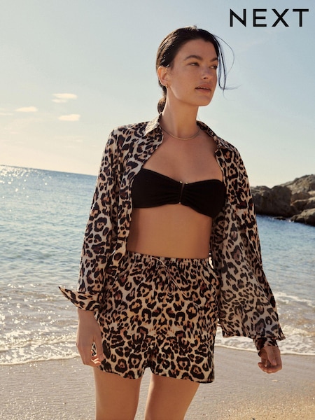 Animal Print Co-ord Pull-On Shorts (K79324) | £30