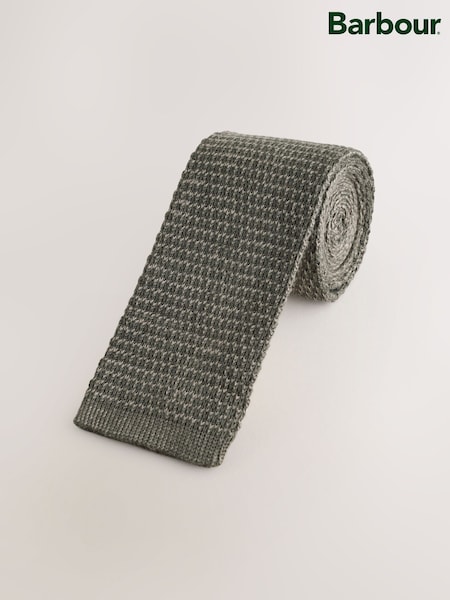 Barbour® Olive Green Knitted Tie (K79413) | £45