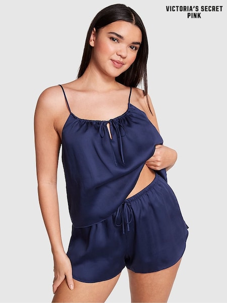 Victoria's Secret PINK Midnight Navy Blue TENCEL™ Cami Sleep Set (K80618) | £36