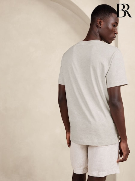 Banana Republic Beige Authentic SUPIMA Crew Neck T-Shirt (K81072) | £40