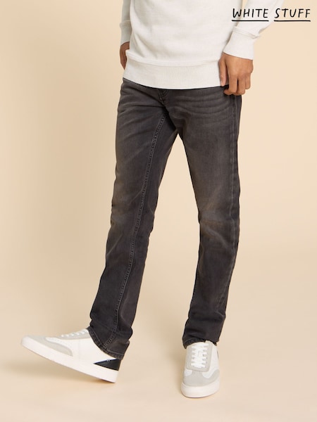 White Stuff Black/White Eastwood Straight Jeans (K81909) | £55