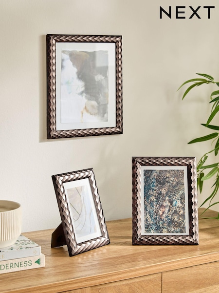 Black Textured Geometric Photo Frame (K82076) | £5 - £9