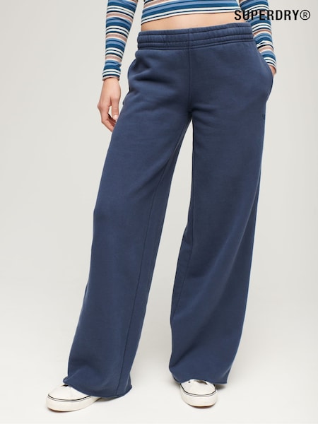 Superdry Blue Wash Straight Joggers (K82329) | £50