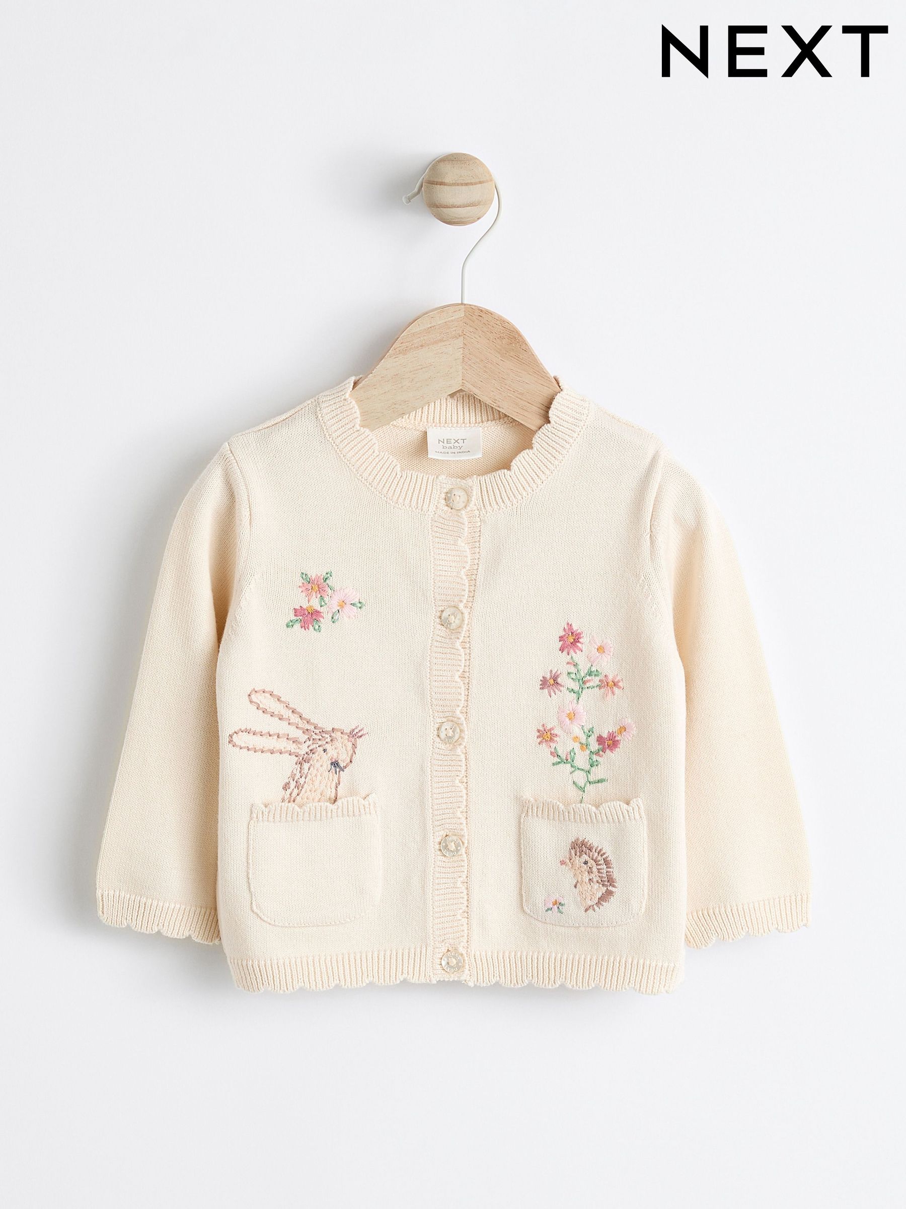 ✴︎専用✴︎hiand✴︎新品Flower cardigan【white】 Flower cardigan - HIAND
