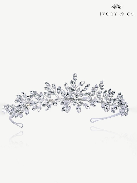 Ivory & Co Silver Winter Star And Crystal Sparkling Tiara (K82777) | £85