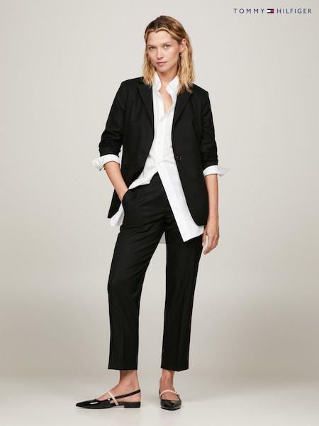 Tommy Hilfiger Black Core Slim Straight Trousers (K83028) | £120