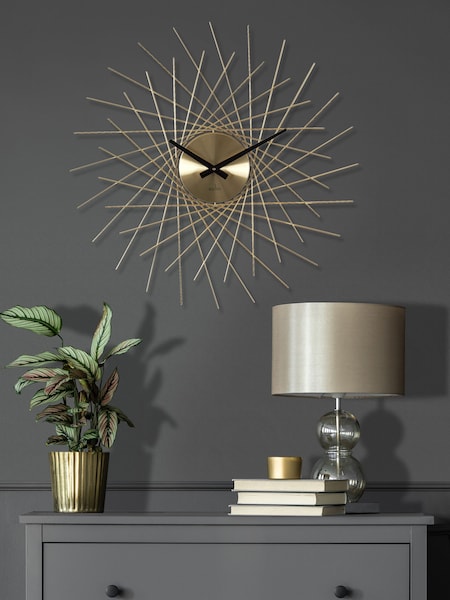 Acctim Clocks Brass Lohne 49cm Metal Wall Clock (K83223) | £96