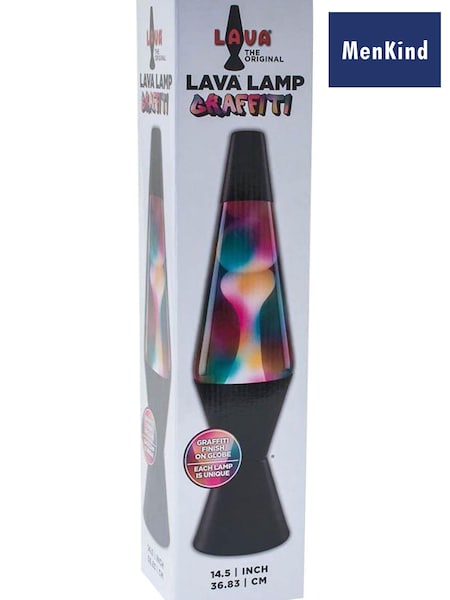 MenKind Black Graffiti Lava Lamp (K83859) | £35