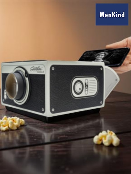 MenKind Black Smartphone Projector (K83892) | £25