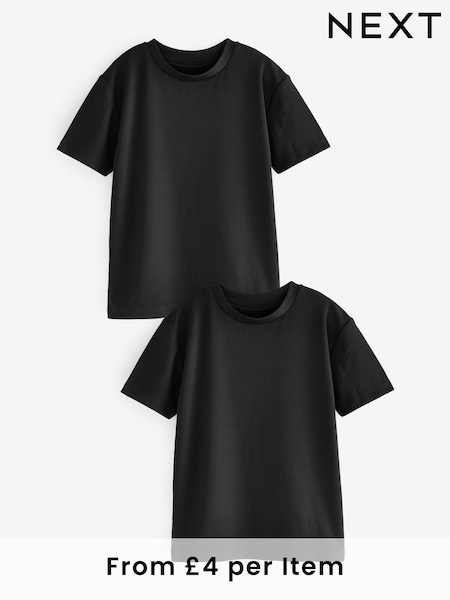 Black 2 Pack Sports T-Shirt (3-16yrs) (K84075) | £8 - £14