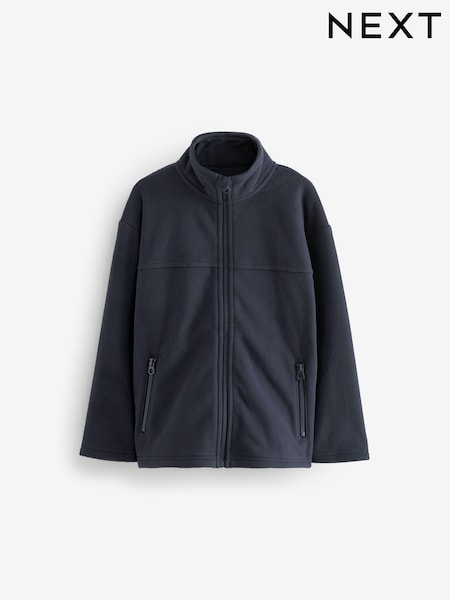 Navy Zip-Up Fleece Jacket With Pockets (3-16yrs) (K84088) | £8.50 - £14.50