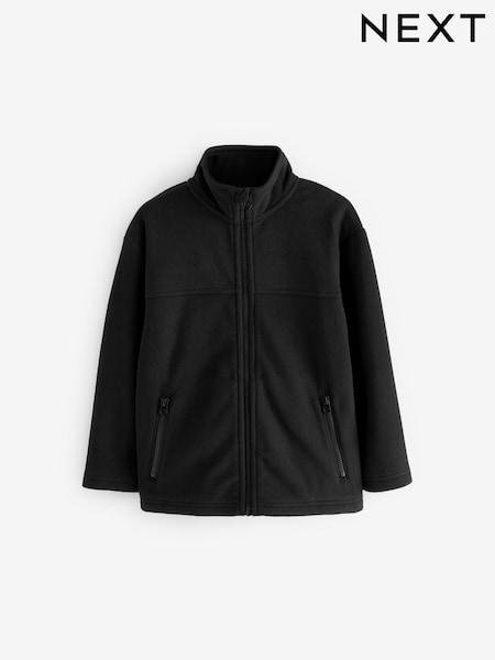 Black Zip-Up Fleece Jacket With Pockets (3-16yrs) (K84092) | £8.50 - £14.50