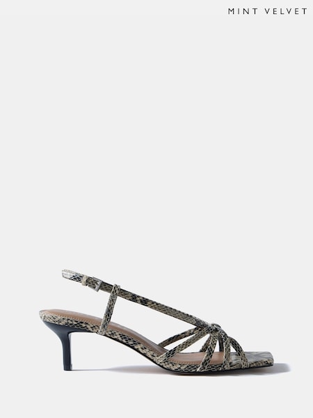 Cream - Mint Velvet Marcie Knot Heels
