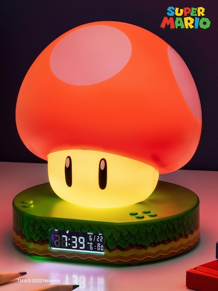 Super Mario Super Mushroom Digital Alarm Clock (K84559) | £25