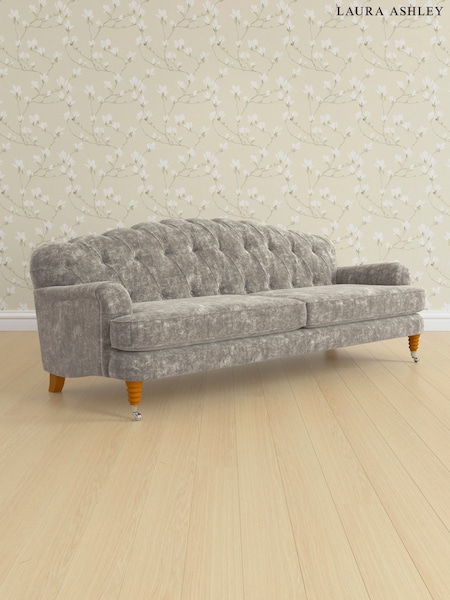 Kingsley Velvet/Pale French Grey Havering By Laura Ashley (K84724) | £1,750