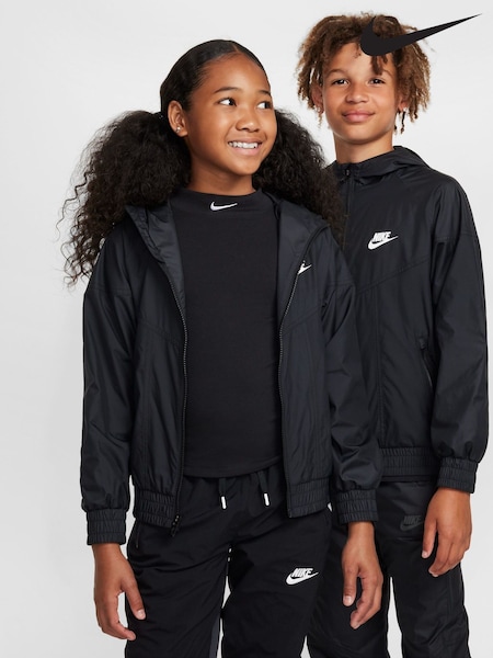 Nike Black Sportswear Windrunner Hooded Jacket (K85084) | £60