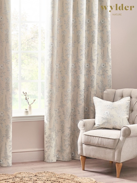 Wylder Natural Sophia Floral Jacquard Cushion (K85568) | £22