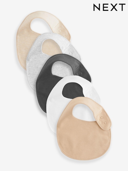 Neutral Baby 100% Cotton Bibs 5 Pack (K85596) | £10