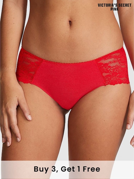 Victoria's Secret PINK Red Pepper Lace Hipster Knickers (K86382) | £9