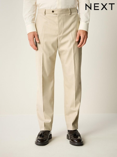 Neutral Slim Fit Flannel Suit Trousers (K86559) | £45