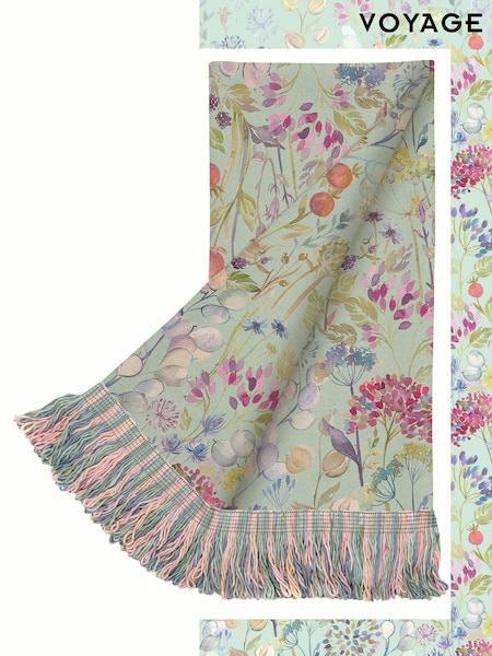 Voyage Duck Egg Blue Hedgerow Throw (K86630) | £160