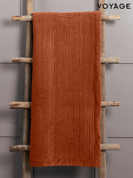 Voyage Sunset Haze Velvet 100% Cotton Throw (K86641) | £130
