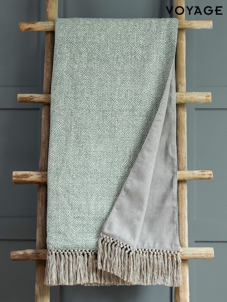 Voyage Duck Egg Oryx Throw (K86645) | £200