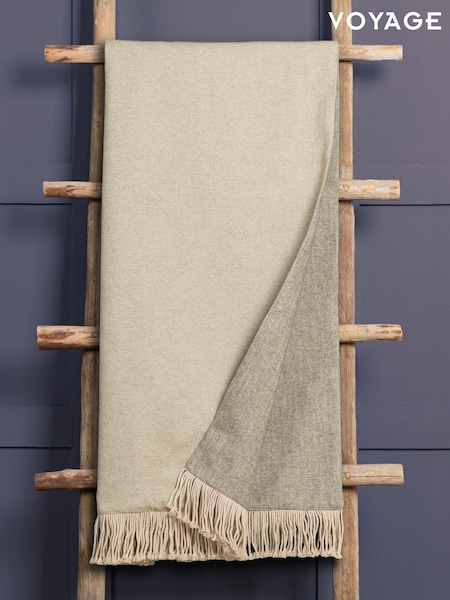 Voyage Cashew Selkirk Throw (K86674) | £165