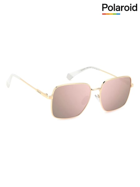 Polaroid Gold Tone 6194/S/X Square Sunglasses (K86746) | £65